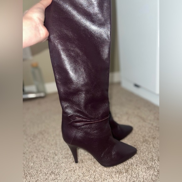 Celine Leather Knee-High Boots - Picture 10 of 12